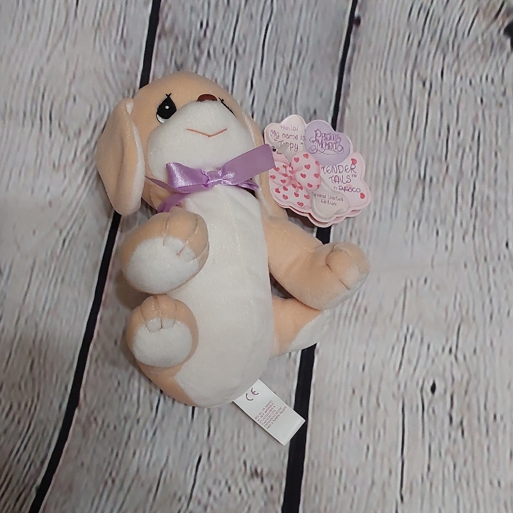 Enesco Plush Tender Tales "Tippy" with Lavender Bow